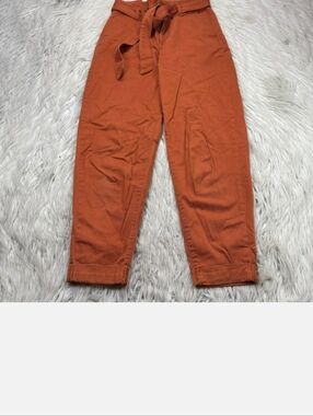 Banana Republic Women's 0 Orange Twill Barrel Pants